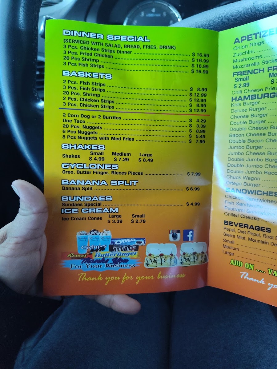 Woodlake Drive Inn Menu - Image 3