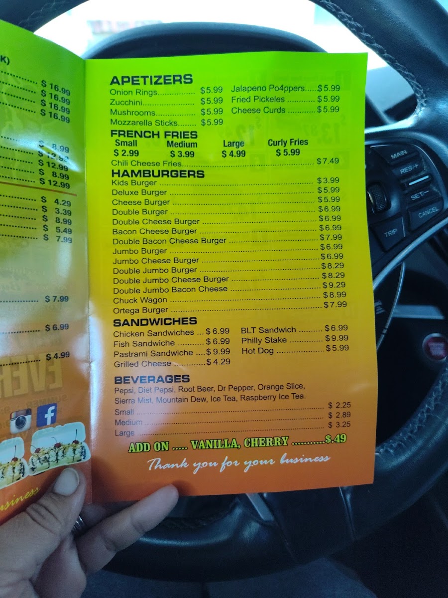 Woodlake Drive Inn Menu - Image 4